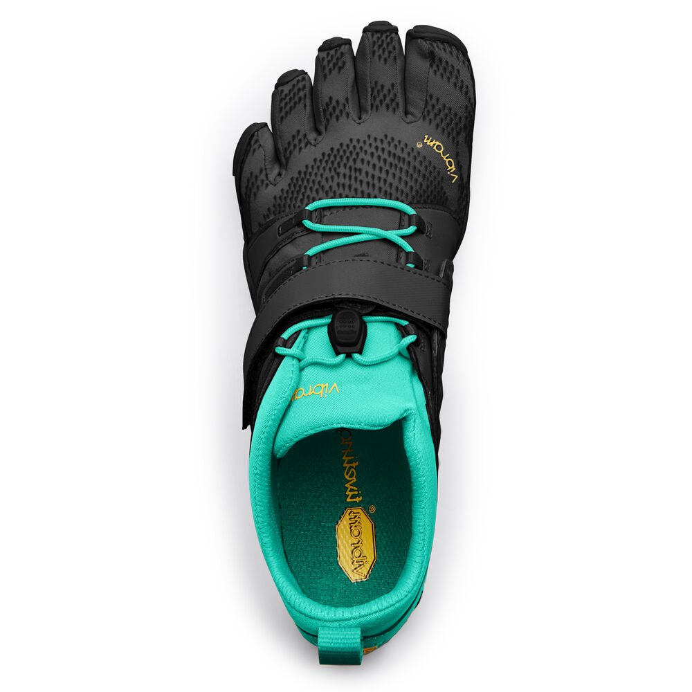 Vibram FiveFingers Dame Vandrestøvler Sort/Grøn - V-Train 2.0 - 6827VBPOF